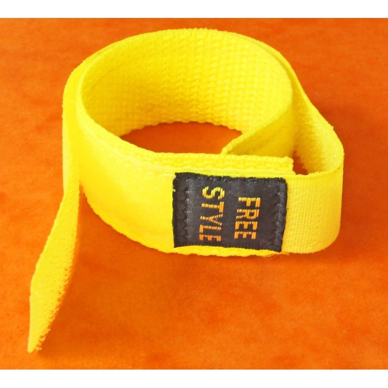 BRACELET DE MONTRE SCRATCH VELCRO JAUNE 20 mm ZRC