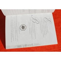 Audemars Piguet Certificat d'Authenticité & d'exclusivité Montres Royal Oak Offshore Juan Pablo Montoya 26030IO.OO.D001IN.01