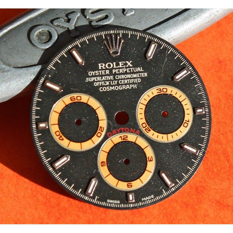 ♛ Rolex Vintage Used Tritium Black Daytona Cosmograph Watch Patrizzi Dial Zenith 16520 cal 4030 El Primero ♛