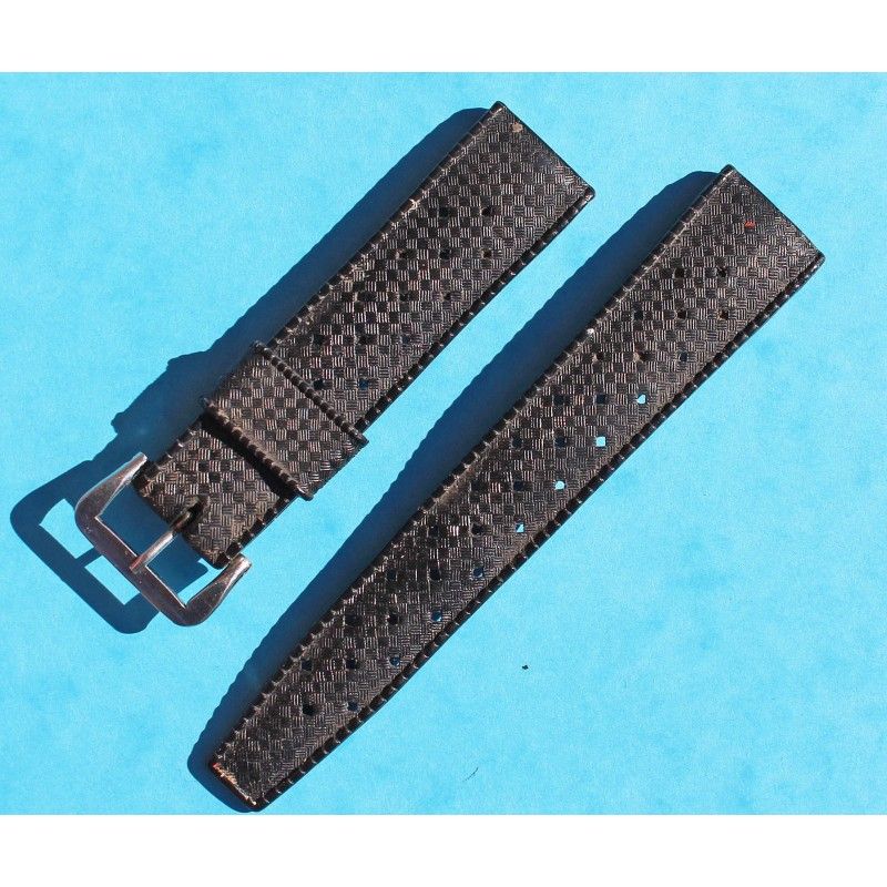 VINTAGE TROPIC WATCH STRAP BAND BLACK HOLES BRACELET RACING 15mm