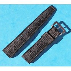 VINTAGE TROPIC WATCH STRAP BAND BLACK HOLES BRACELET RACING 15mm