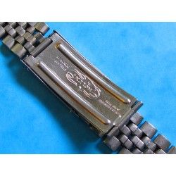 1972 Authentic 19mm Mens Rolex Stainless Steel Jubilee Bracelet Vintage Oval Links