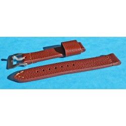 Vintage genuine wild leather 20mm brown chocolate watch strap band handmade bracelet Rolex 5508, 6536, 6538, 6542, 5512 PCG