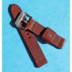 Vintage genuine wild leather 20mm brown chocolate watch strap band handmade bracelet Rolex 5508, 6536, 6538, 6542, 5512 PCG