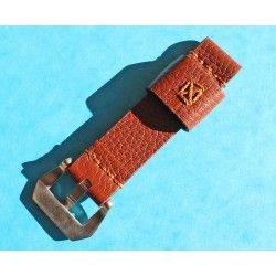 Vintage genuine wild leather 20mm brown chocolate watch strap band handmade bracelet Rolex 5508, 6536, 6538, 6542, 5512 PCG