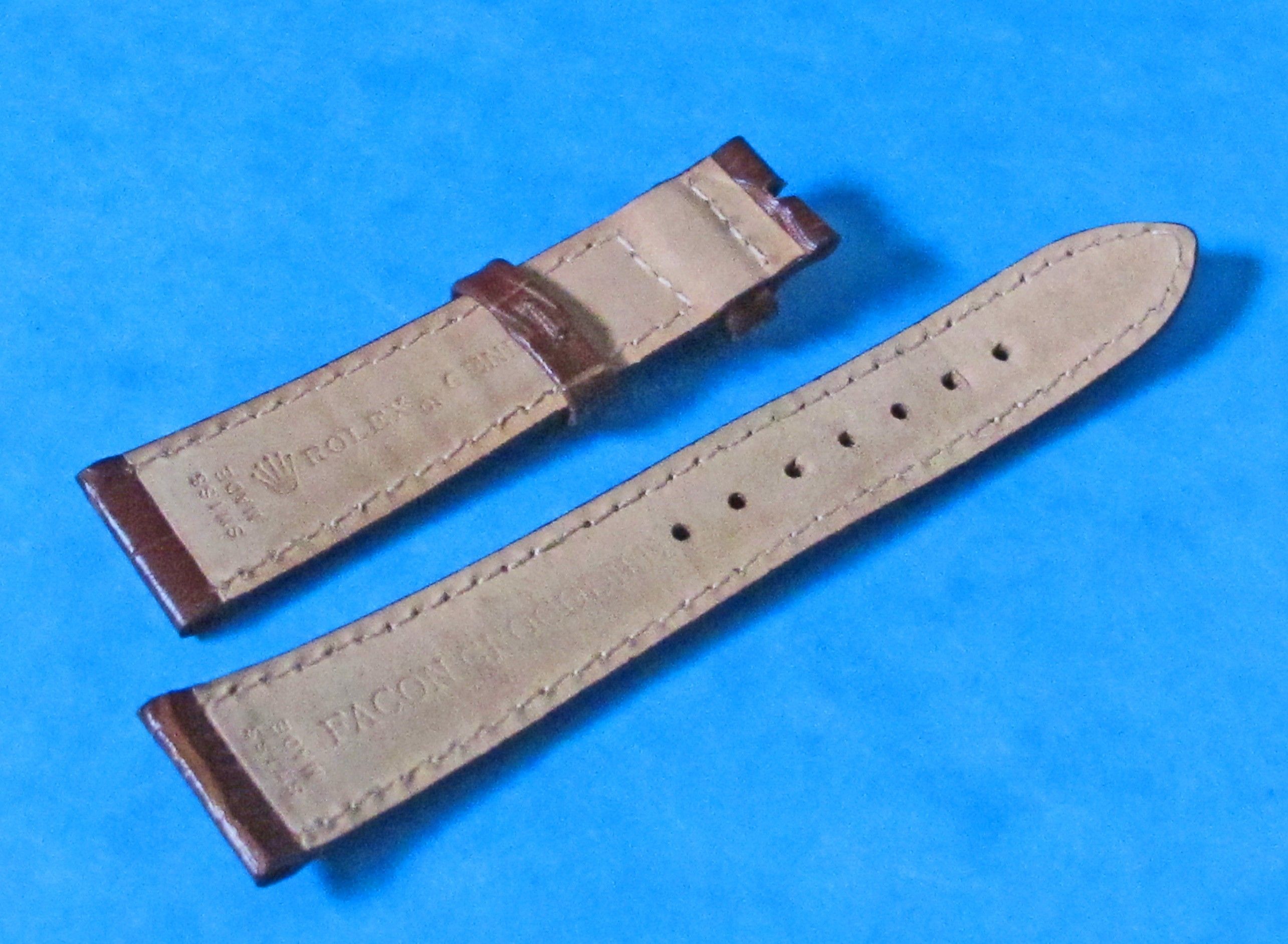 genuine rolex leather strap