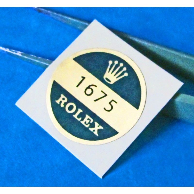 ROLEX CASE BACK STICKER 1675 for Rolex GMT MASTER VINTAGE GOODIES