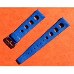 Vintage Genuine Collectible Black Swiss 20mm Tropic strap dive band big holes New Old Stock Ref 23320