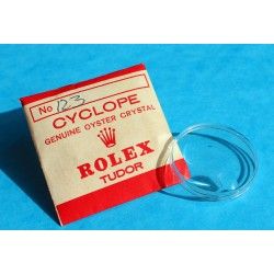 ROLEX TUDOR AUTHENTIQUE VERRE CYCLOPE HESALITE, PLEXIGLAS, PLASTIQUE DE MONTRES ref 7106, 7107, 7117, 7994, 7996, 9010