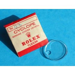 ROLEX TUDOR AUTHENTIQUE VERRE CYCLOPE HESALITE, PLEXIGLAS, PLASTIQUE DE MONTRES ref 7106, 7107, 7117, 7994, 7996, 9010