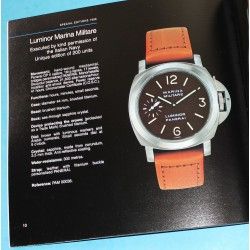 PANERAI OFFICINE CATALOGUE, LIVRET COLLECTION 1997-2003 MONTRES LUMINOR, RADIOMIR, SUBMERSIBLE, MARINA