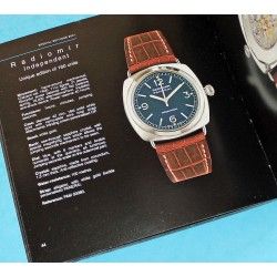 PANERAI OFFICINE CATALOGUE, LIVRET COLLECTION 1997-2003 MONTRES LUMINOR, RADIOMIR, SUBMERSIBLE, MARINA