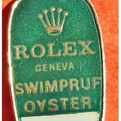 ROLEX VINTAGE 50's TAG OYSTER GENEVA SWIMPRUF VERT DE PRÉSENTATION MONTRES ÉCRIN, BOITES