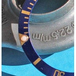 ROLEX RARE INSERT GRADUE LUNETTE BLEU MONTRE SUBMARINER DATE 16613, 16618, 16803, 16808 PERLE LUMINOVA