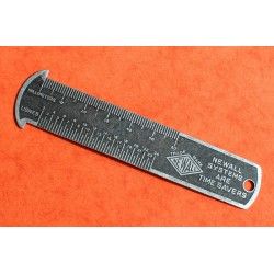 VINTAGE guage ruler NEWALL Systems are time savers parts repair service, watchmakers 