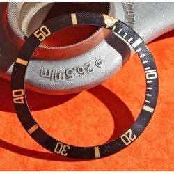 Rolex 90's Glossy Black color Submariner Date Tutone 16803, 16613, 16808, 16618 Watch Bezel Graduated Luminova Insert Part