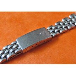 Authentic folded link Ladies Womens Rolex Stainless Steel Jubilee Bracelet Watch Band 13mm