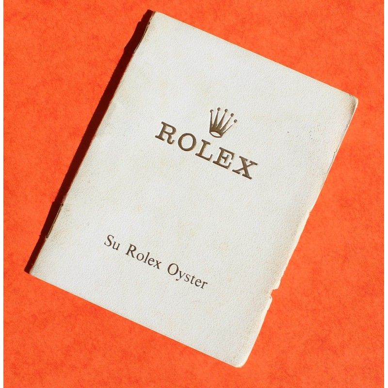 Vintage Rolex Booklet manual watch "Su Rolex Oyster" 1980 Spanish - 5513, 1680, 1675, 6263, 16800