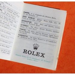 Rolex 1969 Collector livret, montres vintages Booklet "Su Rolex Oyster" Espagnol  5513, 1680, 1675, 6263, 1016