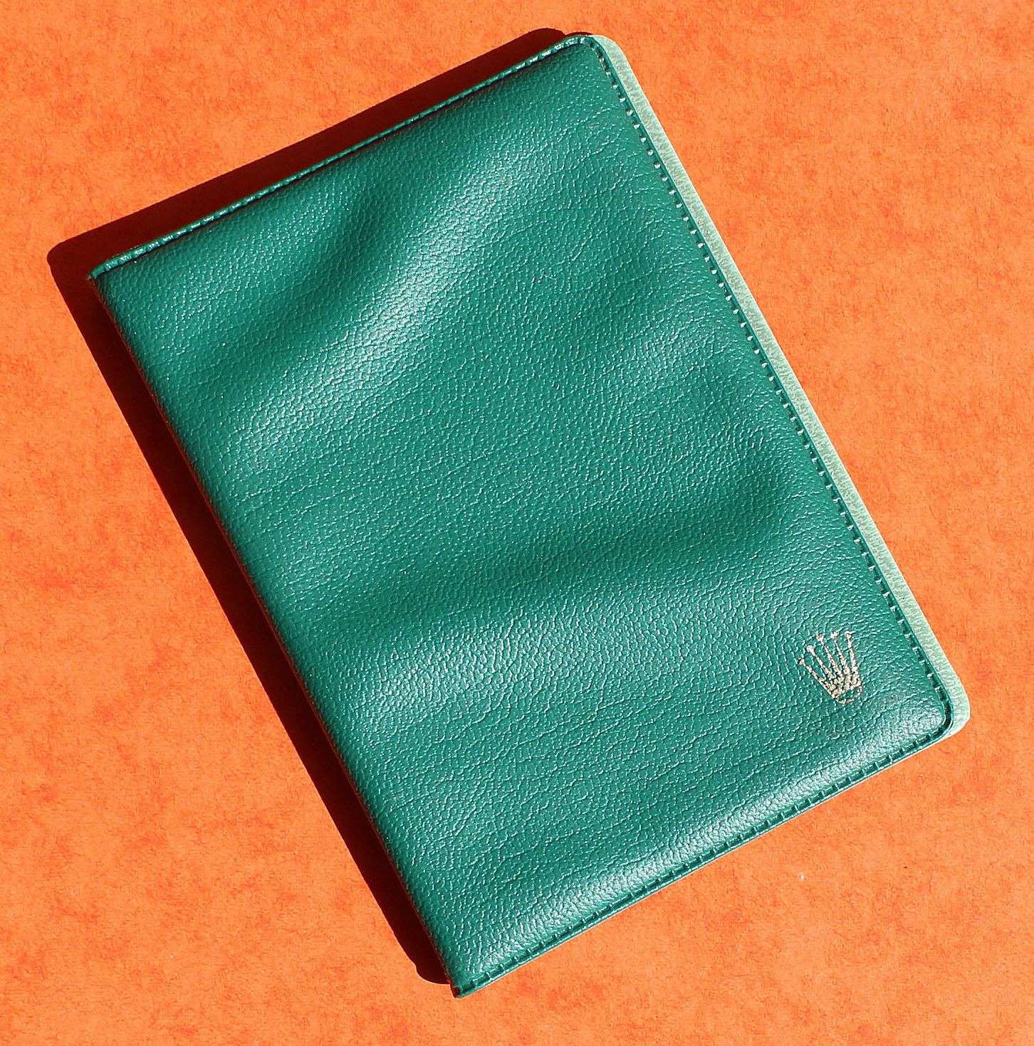 Vintage Rolex green plastic card holder from 1960's 5512, 5513, 1665, 1680,