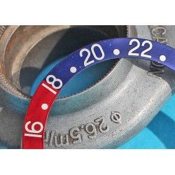 Rolex Ultra Faded GMT Master 1675, 16750, 16753, 16758 Pepsi Blue & Red color Bezel Watch Insert Part 24H