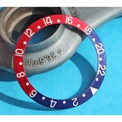 Rolex Ultra Faded GMT Master 1675, 16750, 16753, 16758 Pepsi Blue & Red color Bezel Watch Insert Part 24H