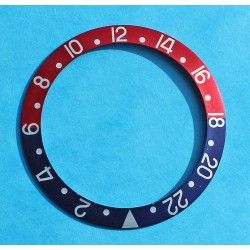 Rolex Ultra Faded GMT Master 1675, 16750, 16753, 16758 Pepsi Blue & Red color Bezel Watch Insert Part 24H