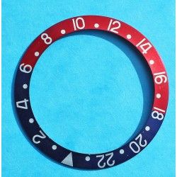 Rolex Ultra Faded GMT Master 1675, 16750, 16753, 16758 Pepsi Blue & Red color Bezel Watch Insert Part 24H