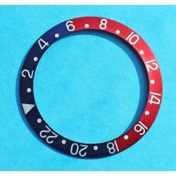 Rolex Ultra Faded GMT Master 1675, 16750, 16753, 16758 Pepsi Blue & Red color Bezel Watch Insert Part 24H