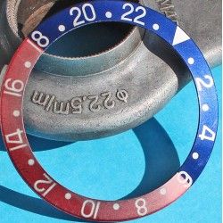 Rolex Faded GMT Master 1675, 16750, 16753, 16758 Pepsi Blue & Red color Bezel Watch Insert Part 24H