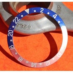 Rolex GMT Master watch Faded Fat Font Serifs PEPSI Blue & Red color S/S 16700, 16710, 16760 Bezel 24H Insert Part