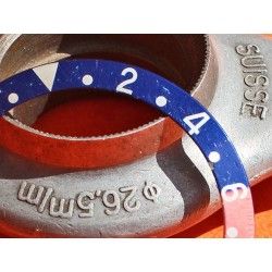 Rolex GMT Master watch Faded Fat Font Serifs PEPSI Blue & Red color S/S 16700, 16710, 16760 Bezel 24H Insert Part