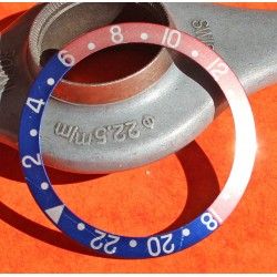 ROLEX 90's FADED ROUGE & BLEU INSERT GRADUE 24H LUNETTE MONTRES GMT MASTER 16700, 16710, 16760 COULEUR PEPSI