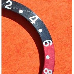 Rolex GMT Master watch Faded Serifs & Fat Font Coke Black & Pink Red color S/S 16700, 16710, 16760 Bezel 24H Insert Part