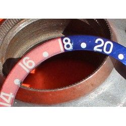 Rolex GMT Master watch Aged Fat Font & Sérifs PEPSI Blue & Pink Red color S/S 16700, 16710, 16760 Bezel 24H Insert Part