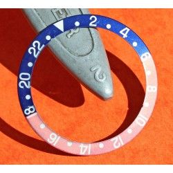 Rolex GMT Master watch Aged Fat Font & Sérifs PEPSI Blue & Pink Red color S/S 16700, 16710, 16760 Bezel 24H Insert Part