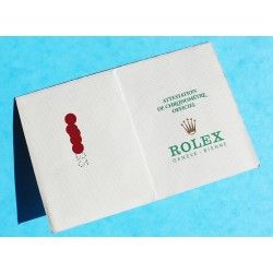 RARE 1971 GENUINE VINTAGE PUNCHED PAPER CERTIFICAT ATTESTATION DE CHRONOMETRE ROLEX OYSTER WATCHES