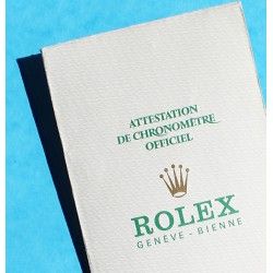 RARE 1971 GENUINE VINTAGE PUNCHED PAPER CERTIFICAT ATTESTATION DE CHRONOMETRE ROLEX OYSTER WATCHES