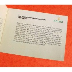 1988 Vintage Rolex 16523 16520 Daytona Cosmograph Manual Booklet 