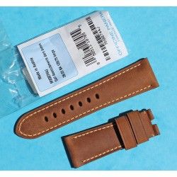 Original PANERAI manufactured OFFICINE LEATHER STRAP BEIGE COLOR 24mm STRAP WATCHES RADIOMIR, LUMINOR, MARINA