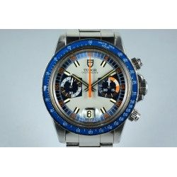 TUDOR CHRONOGRAPH RARE AIGUILLE CHRONO ORANGE MONTRE 7149/0, 7169, 7159 MONTE CARLO "DISCO" NEUVE