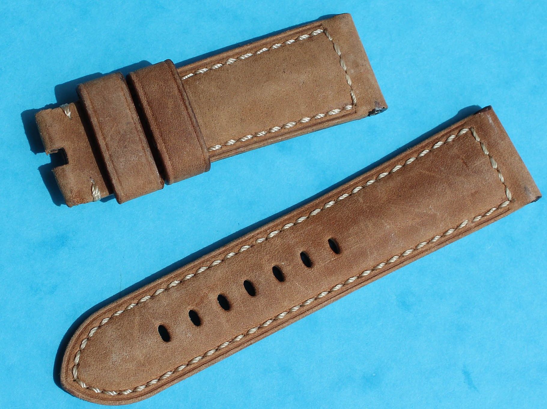 Super Qualité Cuir Carbone Fibre Grain Sport Bracelet Montre 20, 22