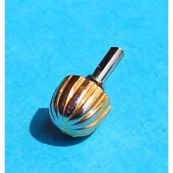 1 screw-on crown Yellow gold plated Breitling ø 5,25 mm ø 0,9 mm watches Chronomat, Headwind, Crosswind