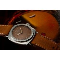 PANERAI OFFICINE VINTAGE 1995 AUTHENTIQUE BRACELET CUIR BEIGE 24mm MONTRES LUMINOR, RADIOMIR, MARINA PAM