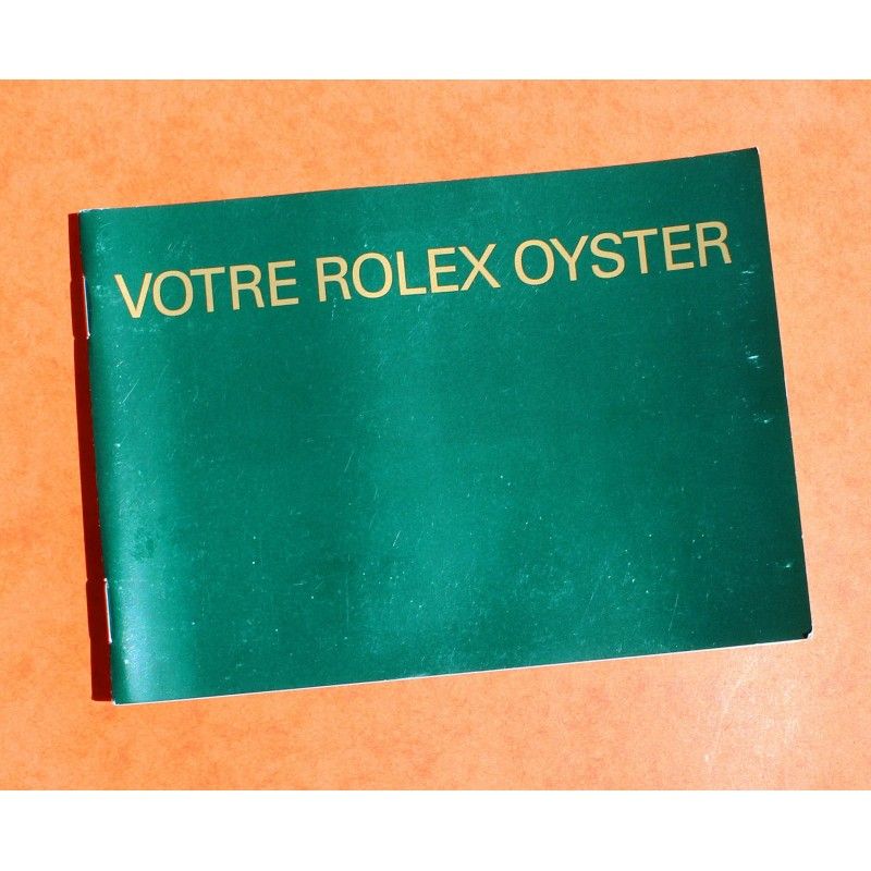 RARE LIVRET, MANUEL, NOTICE MONTRES ROLEX "VOTRE ROLEX OYSTER" 2005 EN FRANCAIS