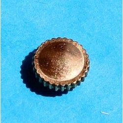 VINTAGE WRIST WATCH PART SCREW CROWN YELLOW GOLD 18KT Ø2.90mm 