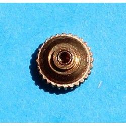 VINTAGE WRIST WATCH PART SCREW CROWN YELLOW GOLD 18KT Ø2.90mm 