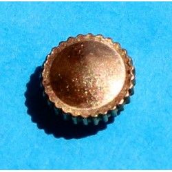 VINTAGE WRIST WATCH PART SCREW CROWN YELLOW GOLD 18KT Ø2.90mm 