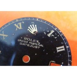 Rolex Men's Datejust Stainless Steel Black Roman Dial