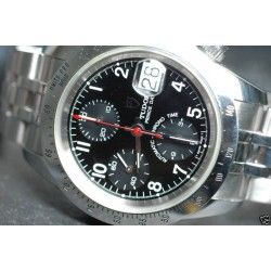 Superbe cadran montres Tudor Prince Chronograph Steel 40mm ref 79280 couleur noire Ø29mm